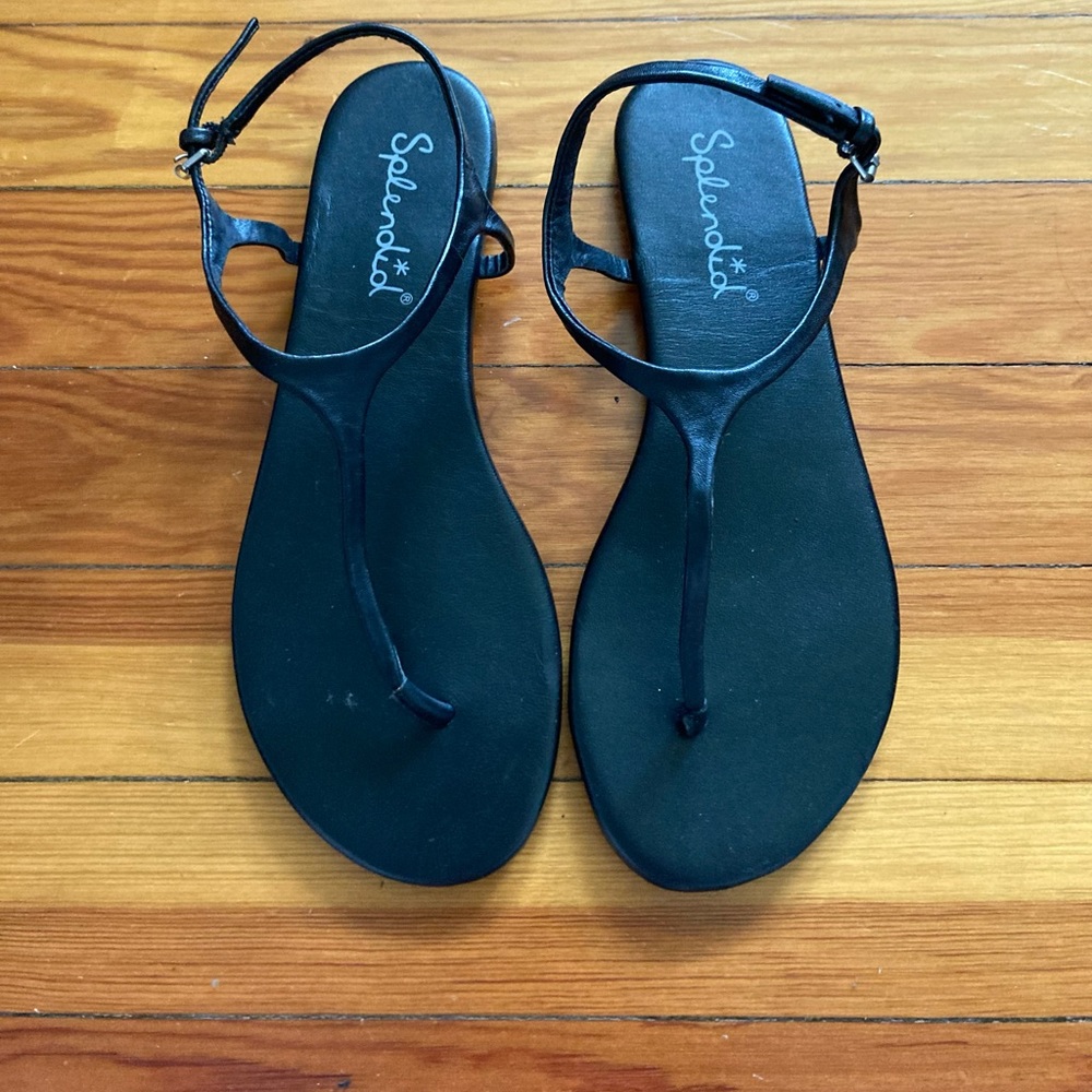 Splendid Black Strappy Sandals 9